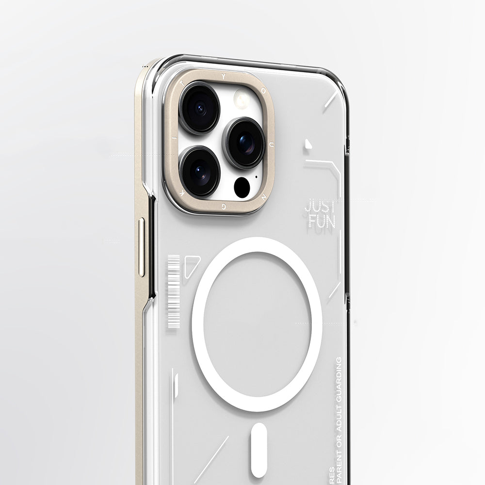 iPhone 16 Pro Max Kılıf M-safe Şarj Özellikli Çıkarılabilir Arka Yüzeyli Youngkit Mecha Kılıf