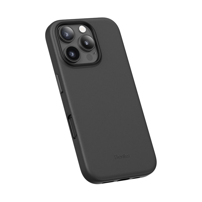 iPhone 16 Pro Max Kılıf M-safe Şarj Özellikli Çizilmeye Dayanıklı Benks VitaPro Serisi PU Deri Kılıf