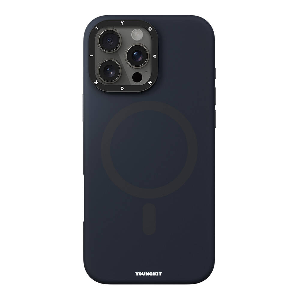 iPhone 16 Pro Max Kılıf M-safe Şarj Özellikli Kamera Standlı Youngkit Bitty Cream Kılıf