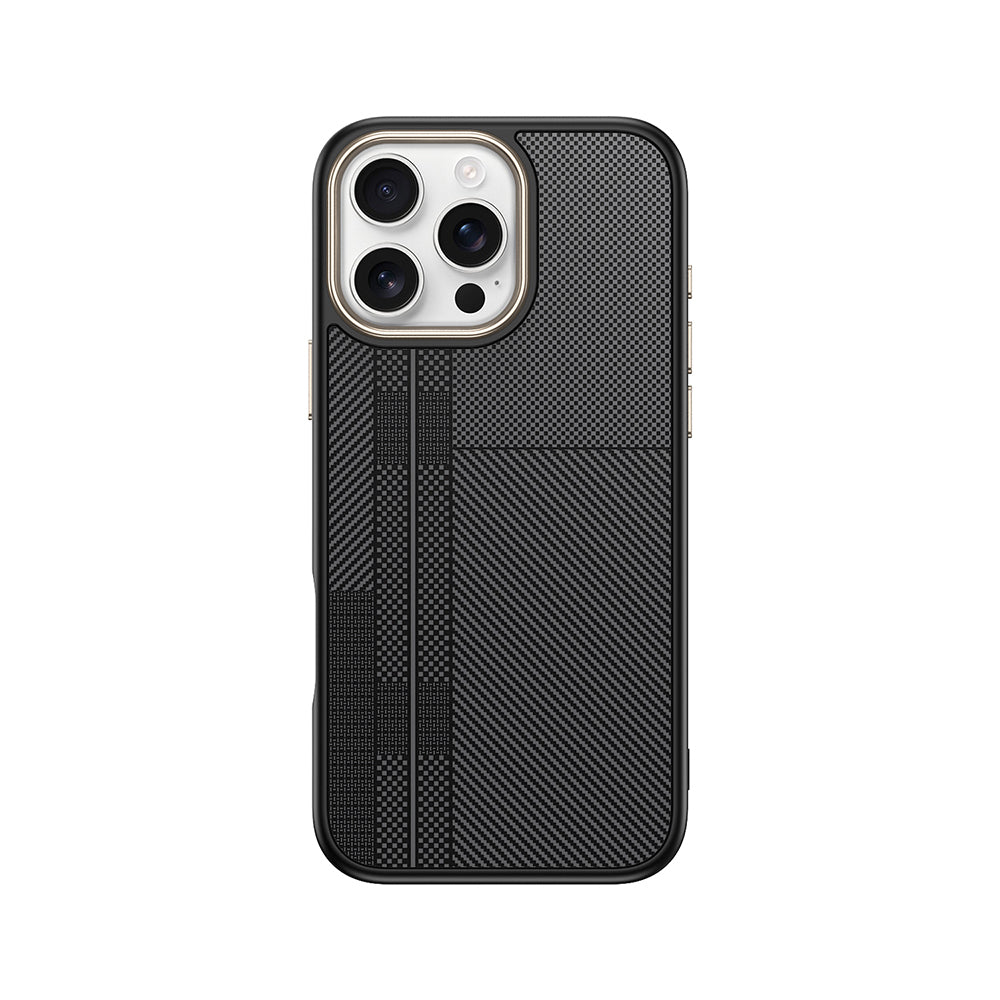 iPhone 16 Pro Max Kılıf M-safe Şarj Özellikli Karbon Fiber Görünümlü Zore Antina Kılıf