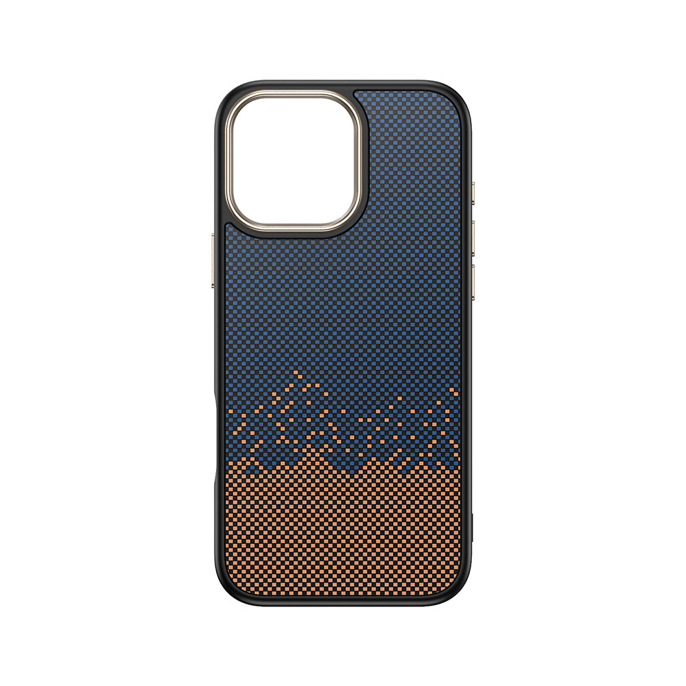 iPhone 16 Pro Max Kılıf M-safe Şarj Özellikli Karbon Fiber Görünümlü Zore Antina Kılıf