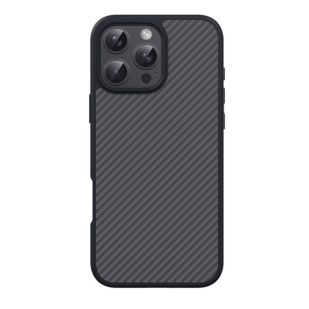 iPhone 16 Pro Max Kılıf M-safe Şarj Özellikli Karbon Fiber Tasarımlı Zore Elnino Kılıf