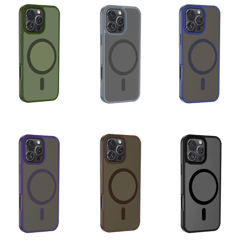 iPhone 16 Pro Max Kılıf M-safe Şarj Özellikli Mat Arka Yüzey Zore Sio Kılıf