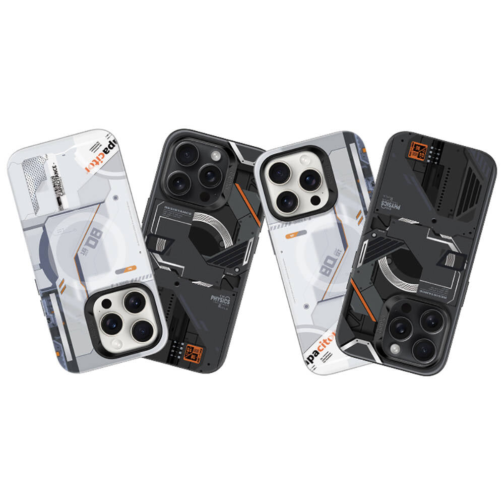 iPhone 16 Pro Max Kılıf M-safe Şarj Özellikli Mekanik Tasarımlı Benks Perspective Serisi Kılıf