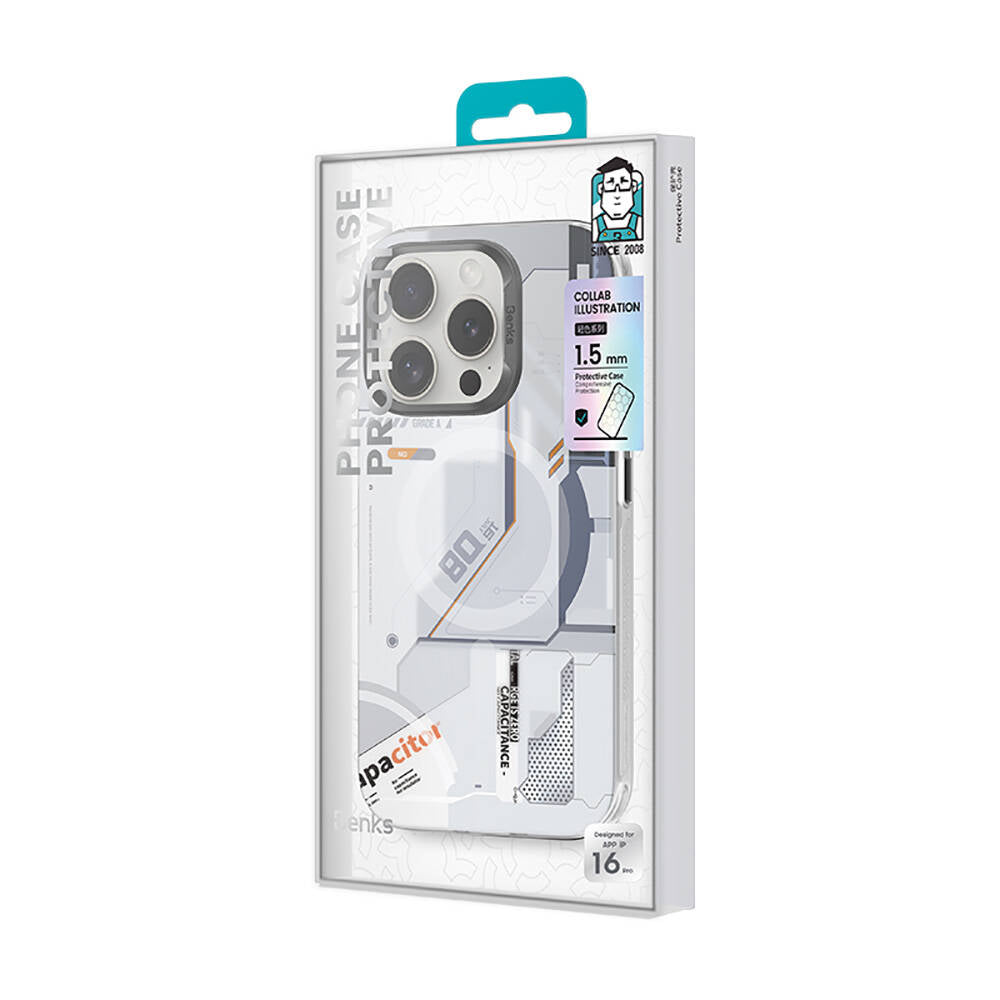 iPhone 16 Pro Max Kılıf M-safe Şarj Özellikli Mekanik Tasarımlı Benks Perspective Serisi Kılıf