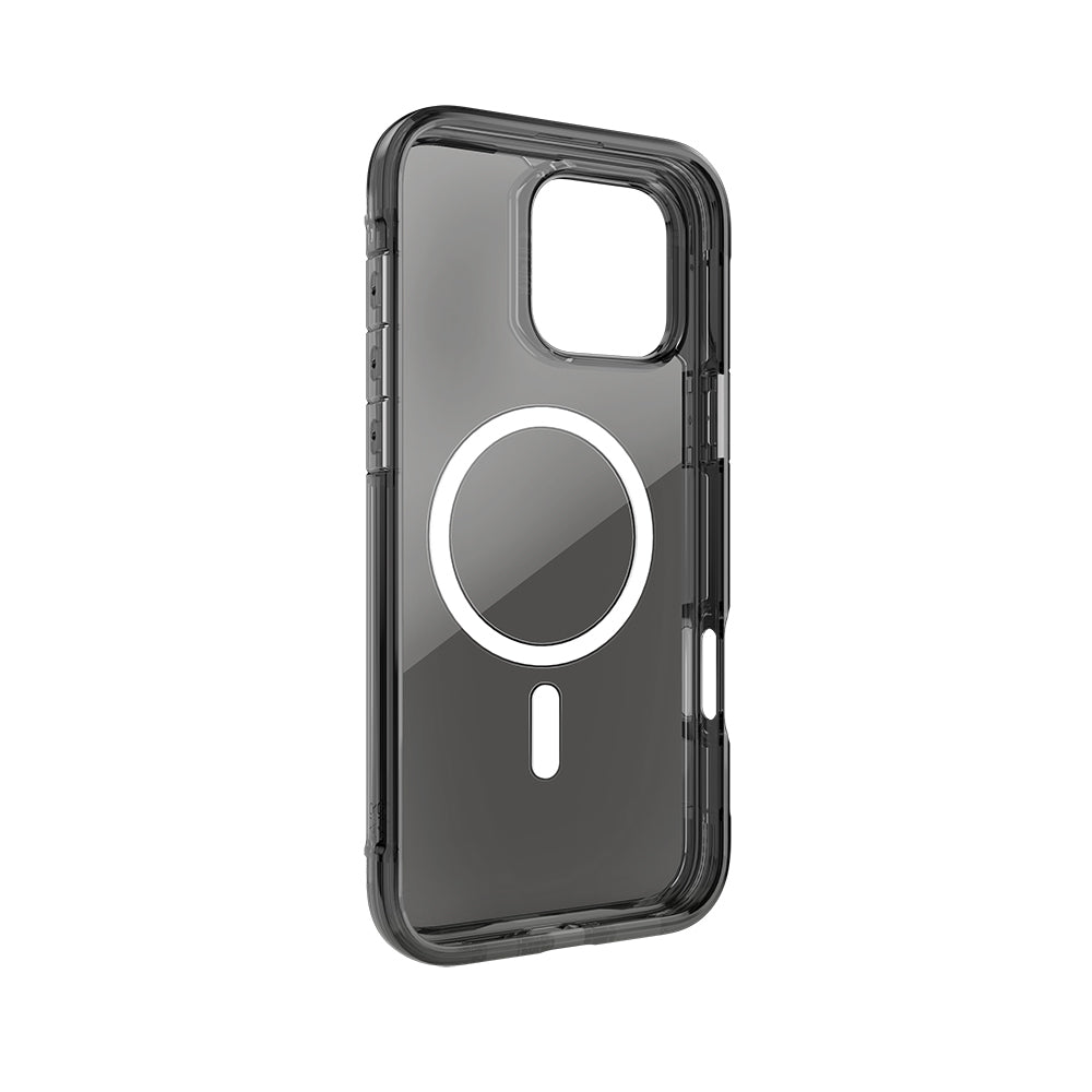 iPhone 16 Pro Max Kılıf M-safe Şarj Özellikli Raptic Air Serisi Airbag Tasarımlı Metal Köşelikli Şeffaf Kılıf