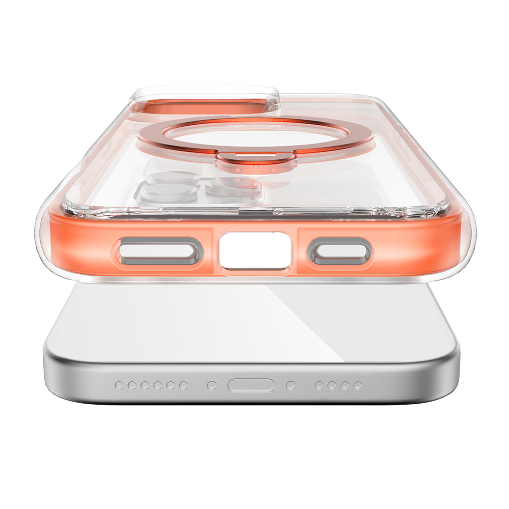 iPhone 16 Pro Max Kılıf M-safe Şarj Özellikli Raptic AirJoy Serisi 360 Derece Dönebilen Standlı Kılıf