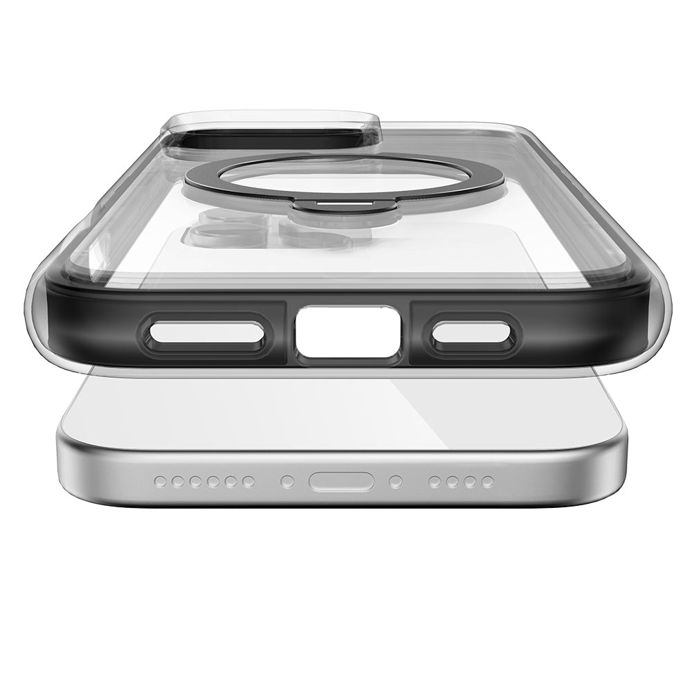 iPhone 16 Pro Max Kılıf M-safe Şarj Özellikli Raptic AirJoy Serisi 360 Derece Dönebilen Standlı Kılıf