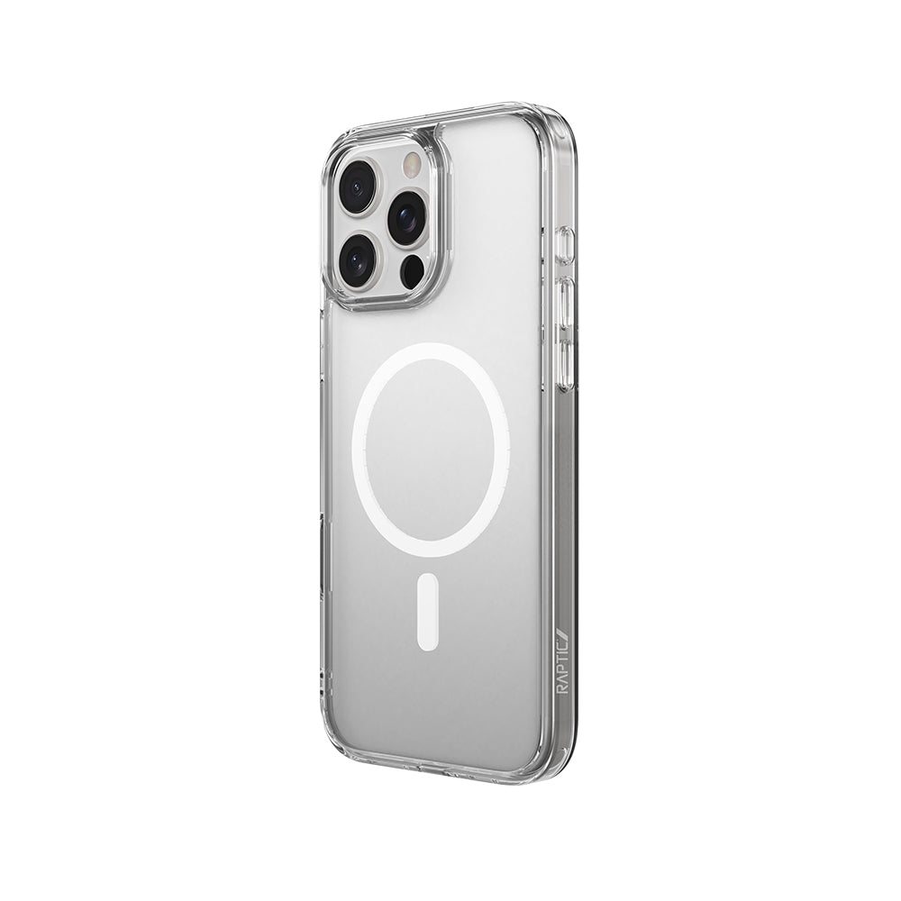 iPhone 16 Pro Max Kılıf M-safe Şarj Özellikli Raptic Crystal M-safe Serisi Şeffaf Kılıf