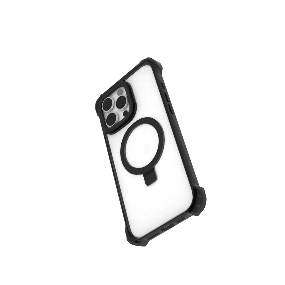 iPhone 16 Pro Max Kılıf M-safe Şarj Özellikli Raptic Dual Serisi Şeffaf Standlı Kılıf