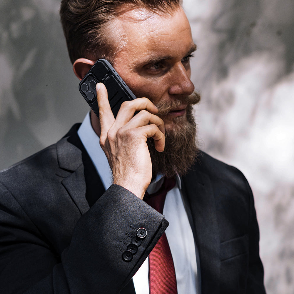 iPhone 16 Pro Max Kılıf M-safe Şarj Özellikli Raptic Slim Wallet Serisi Deri Görünümlü Kartlıklı Standlı Kılıf