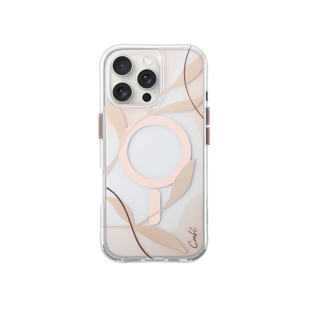 iPhone 16 Pro Max Kılıf M-safe Şarj Özellikli Şeffaf Arka Yüzey Coehl Verdure Kılıf