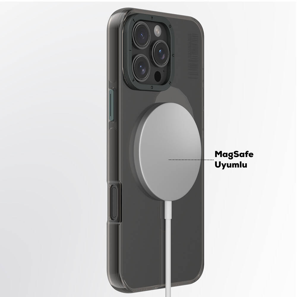 iPhone 16 Pro Max Kılıf M-safe Şarj Özellikli Şeffaf Youngkit Crystal Shield Serisi Kılıf