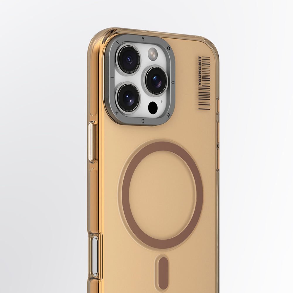 iPhone 16 Pro Max Kılıf M-safe Şarj Özellikli Şeffaf Youngkit Crystal Shield Serisi Kılıf