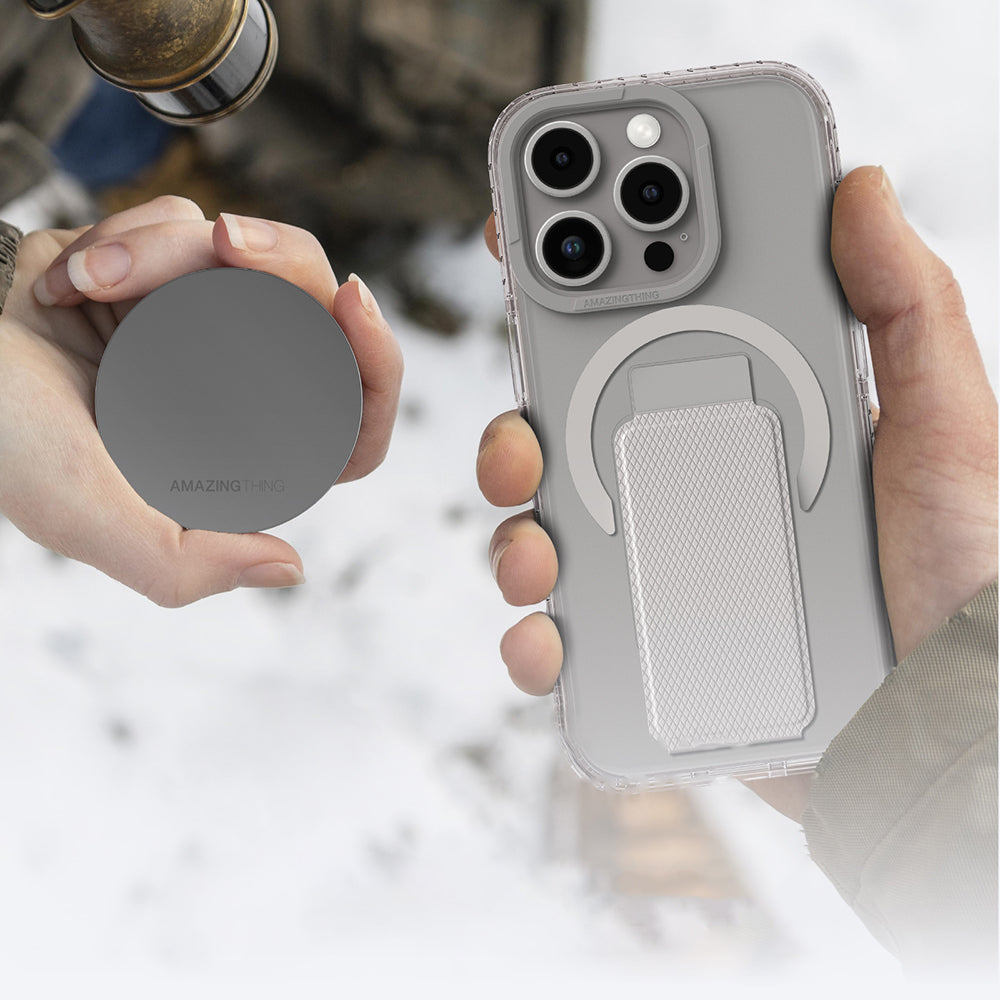 iPhone 16 Pro Max Kılıf M-safe Şarj Özellikli Standlı Amazingthing Titan Pro Plus Kılıf