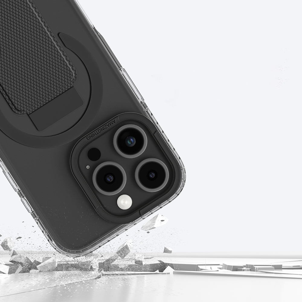 iPhone 16 Pro Max Kılıf M-safe Şarj Özellikli Standlı Amazingthing Titan Pro Plus Kılıf