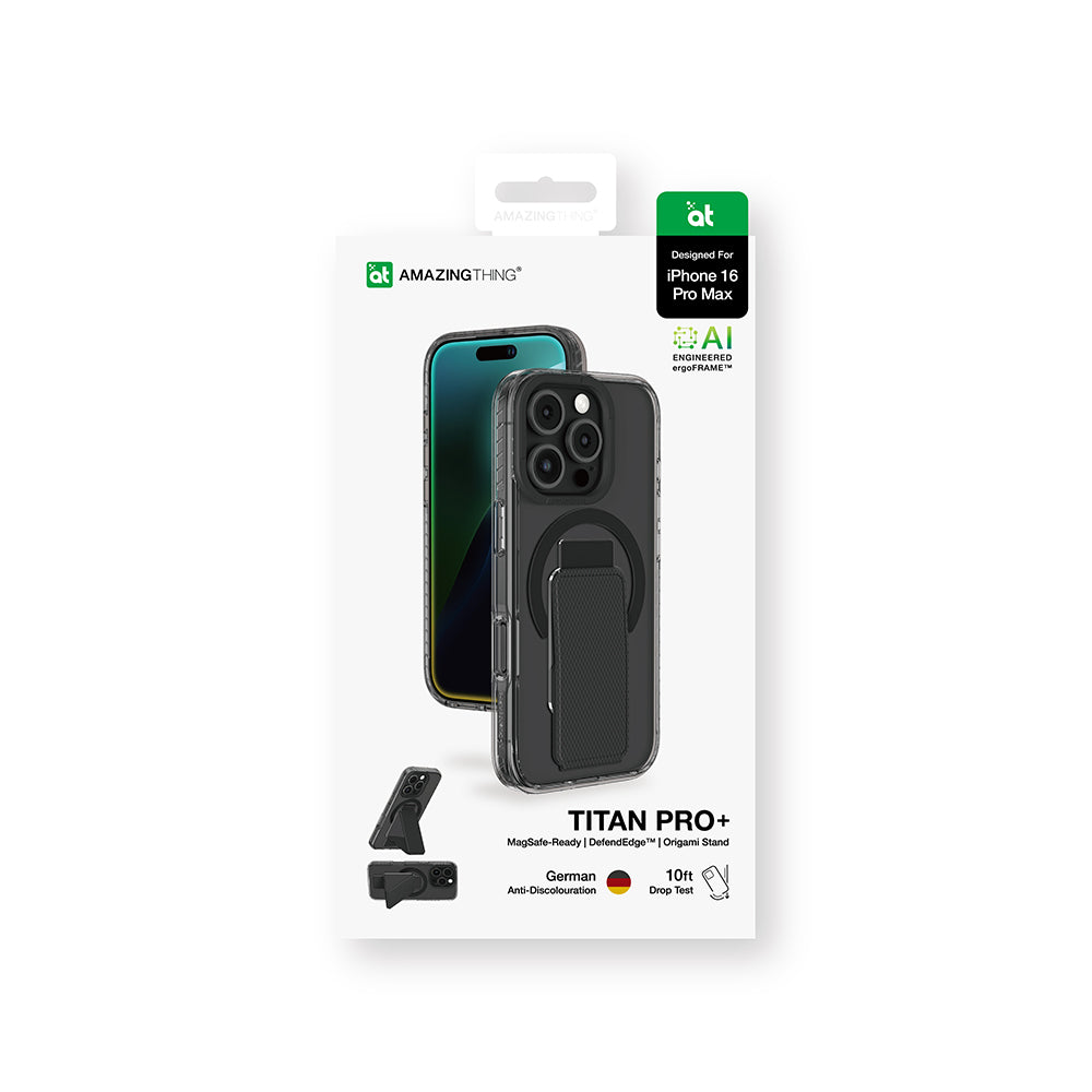 iPhone 16 Pro Max Kılıf M-safe Şarj Özellikli Standlı Amazingthing Titan Pro Plus Kılıf
