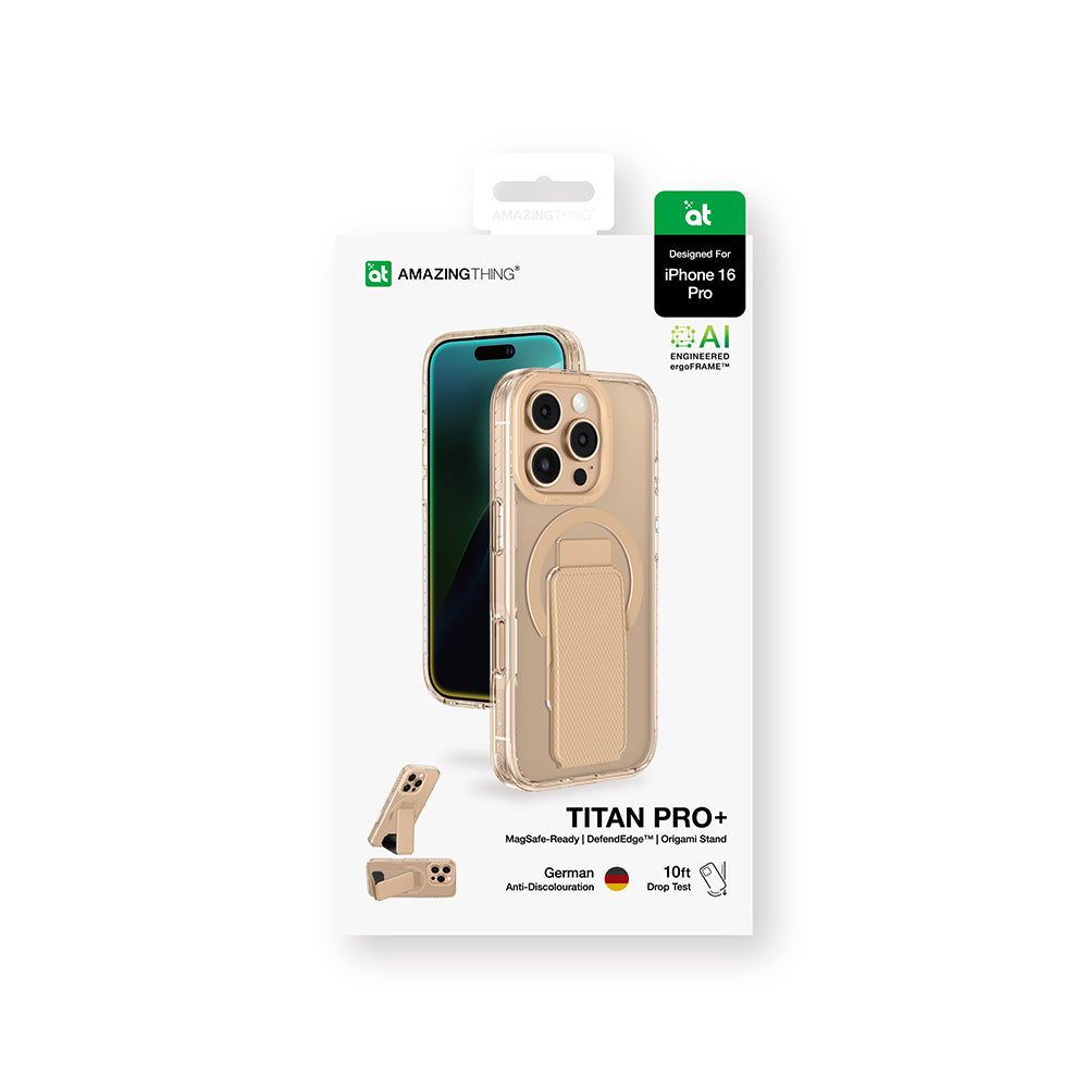 iPhone 16 Pro Max Kılıf M-safe Şarj Özellikli Standlı Amazingthing Titan Pro Plus Kılıf
