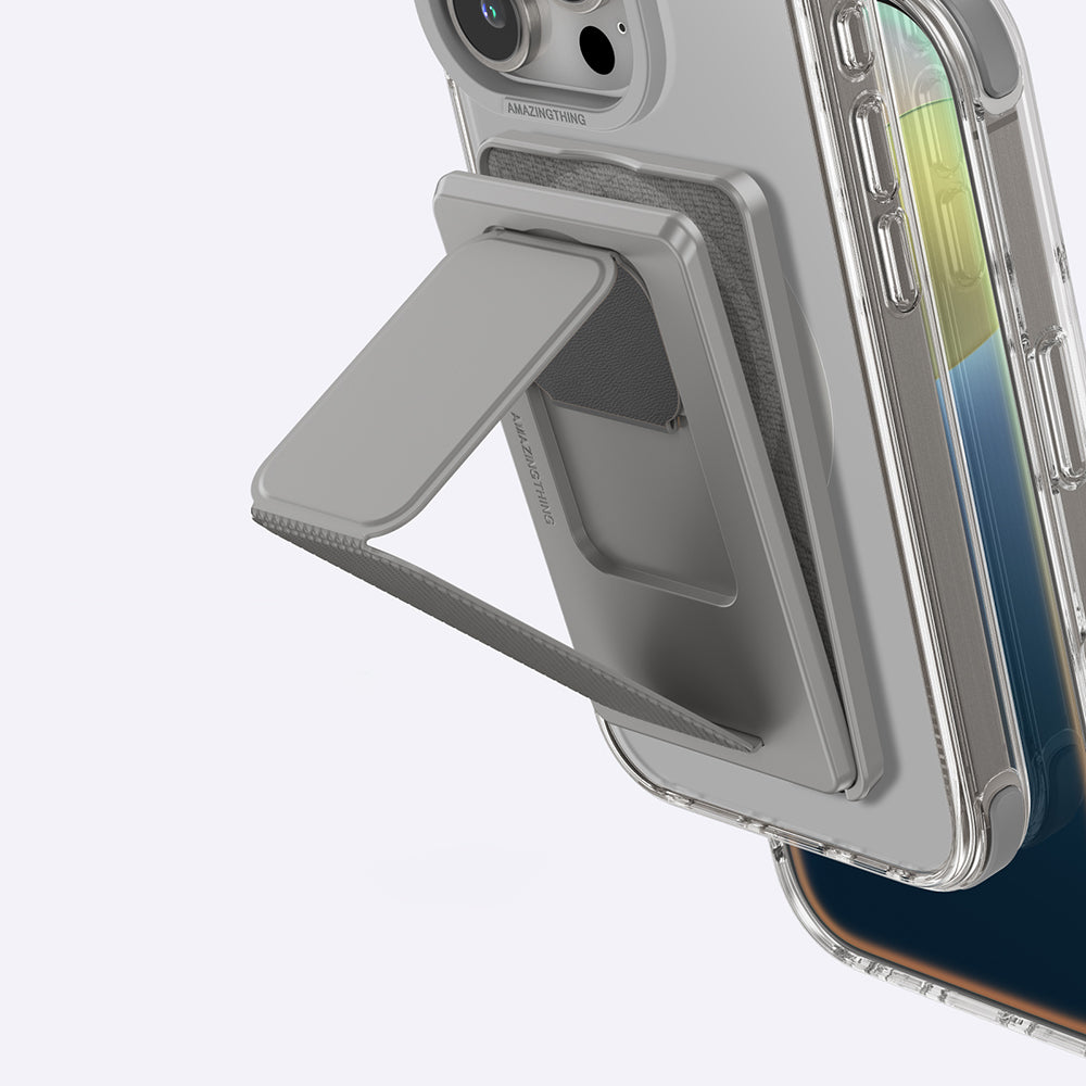 iPhone 16 Pro Max Kılıf M-safe Şarj Özellikli Standlı Set Amazingthing Omni Adventure Serisi Kılıf