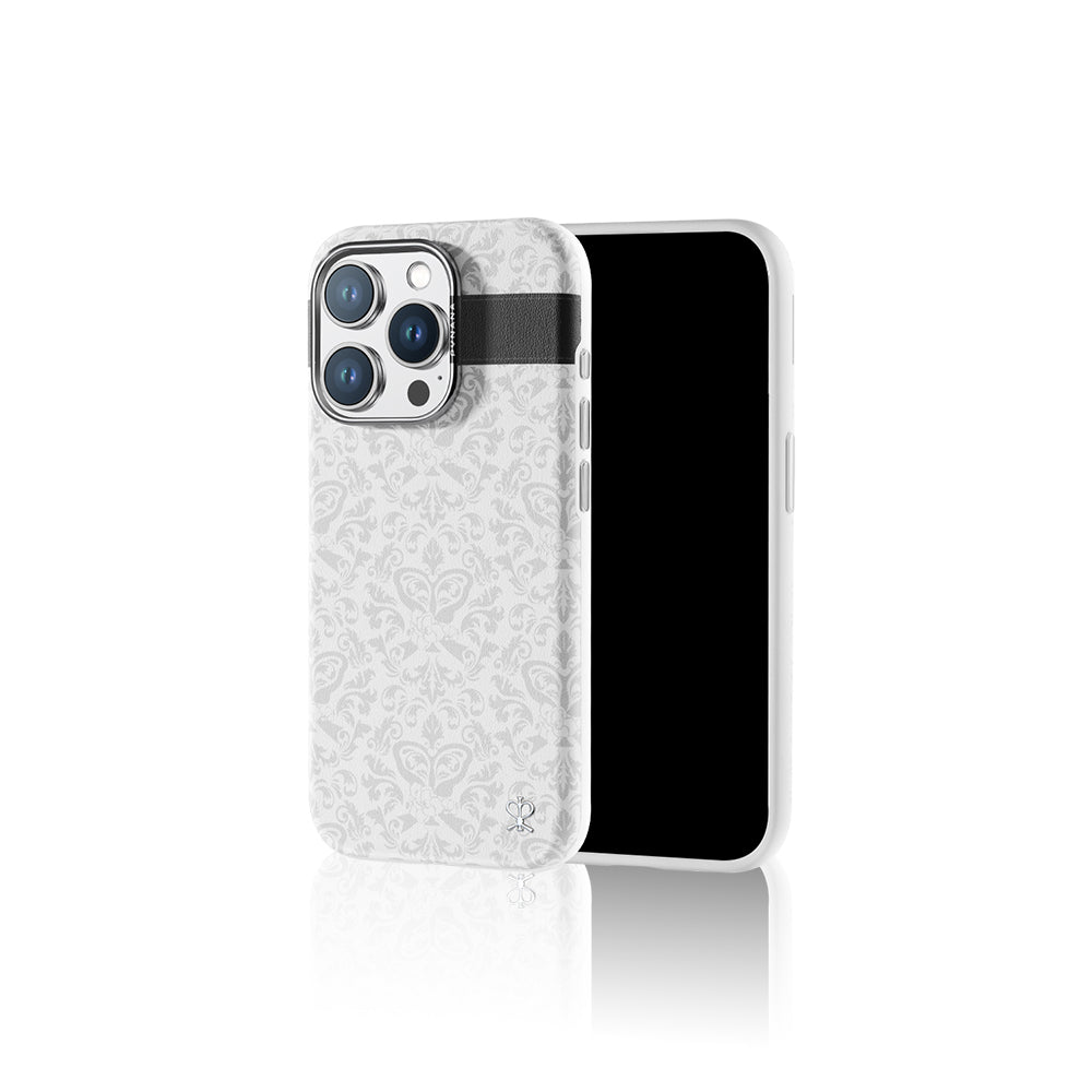 iPhone 16 Pro Max Kılıf M-safe Şarj Özellikli Suni Deri Tasarımlı Desenli Pynana Print Serisi Kılıf