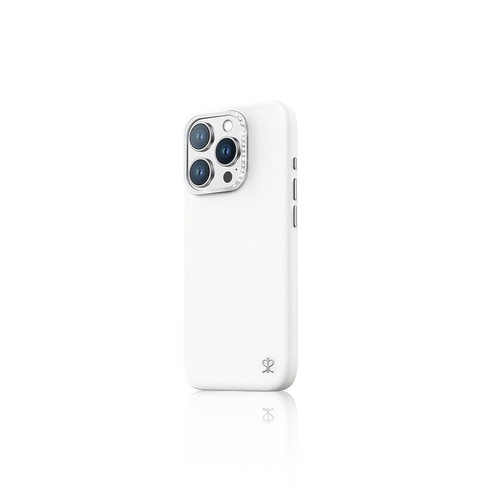 iPhone 16 Pro Max Kılıf M-safe Şarj Özellikli Suni Deri Tasarımlı Pynana Starry Serisi Kılıf