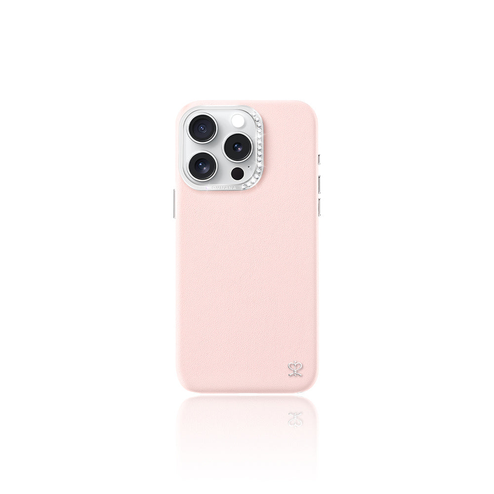 iPhone 16 Pro Max Kılıf M-safe Şarj Özellikli Suni Deri Tasarımlı Pynana Starry Serisi Kılıf