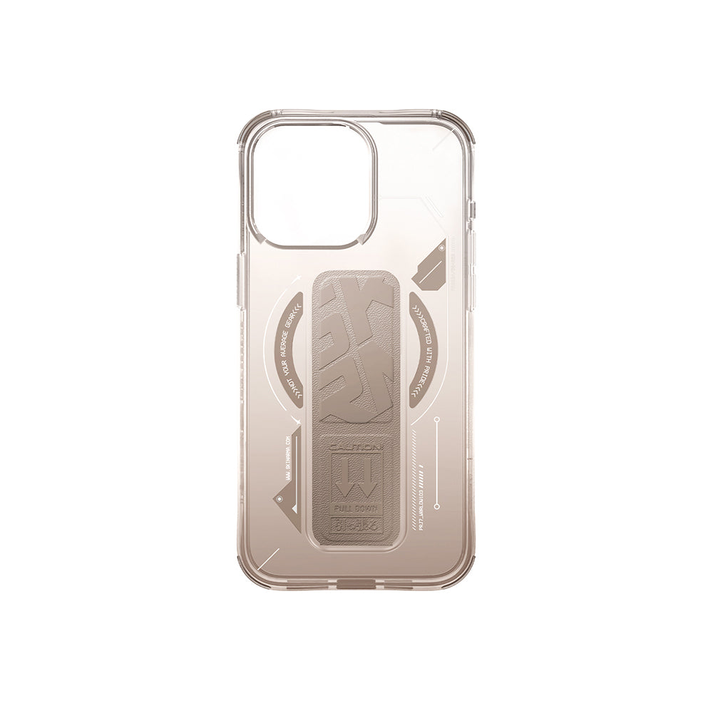 iPhone 16 Pro Max Kılıf M-safe Şarj Özellikli Teknoloji Desenli Standlı Skinarma Helio Kılıf