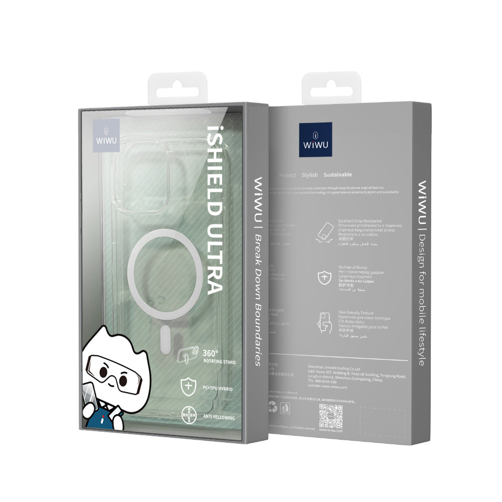 iPhone 16 Pro Max Kılıf M-safe Şarj Özellikli Wiwu YXK-207 Invisible Pro Sert PC Kılıf