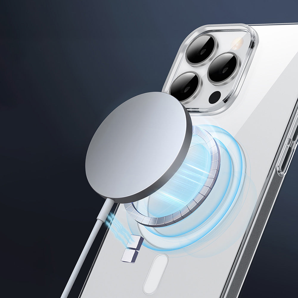 iPhone 16 Pro Max Kılıf M-safe Şarj Özellikli Wiwu YXK-207 Invisible Pro Sert PC Kılıf