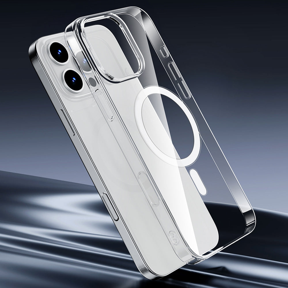 iPhone 16 Pro Max Kılıf M-safe Şarj Özellikli Wiwu YXK-207 Invisible Pro Sert PC Kılıf