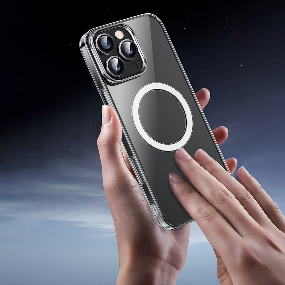 iPhone 16 Pro Max Kılıf M-safe Şarj Özellikli Wiwu YXK-207 Invisible Pro Sert PC Kılıf