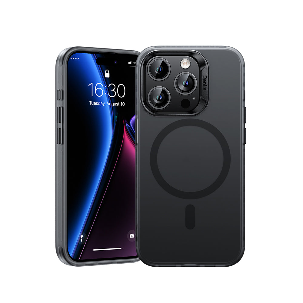 iPhone 16 Pro Max Kılıf M-safe Şarj Özellikli Yeni Seri Benks Lucid Armor Kılıf