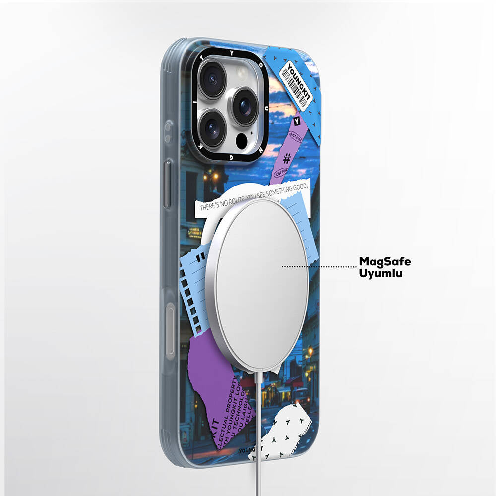 iPhone 16 Pro Max Kılıf M-safe Şarj Özellikli Youngkit A-City Serisi Kılıf