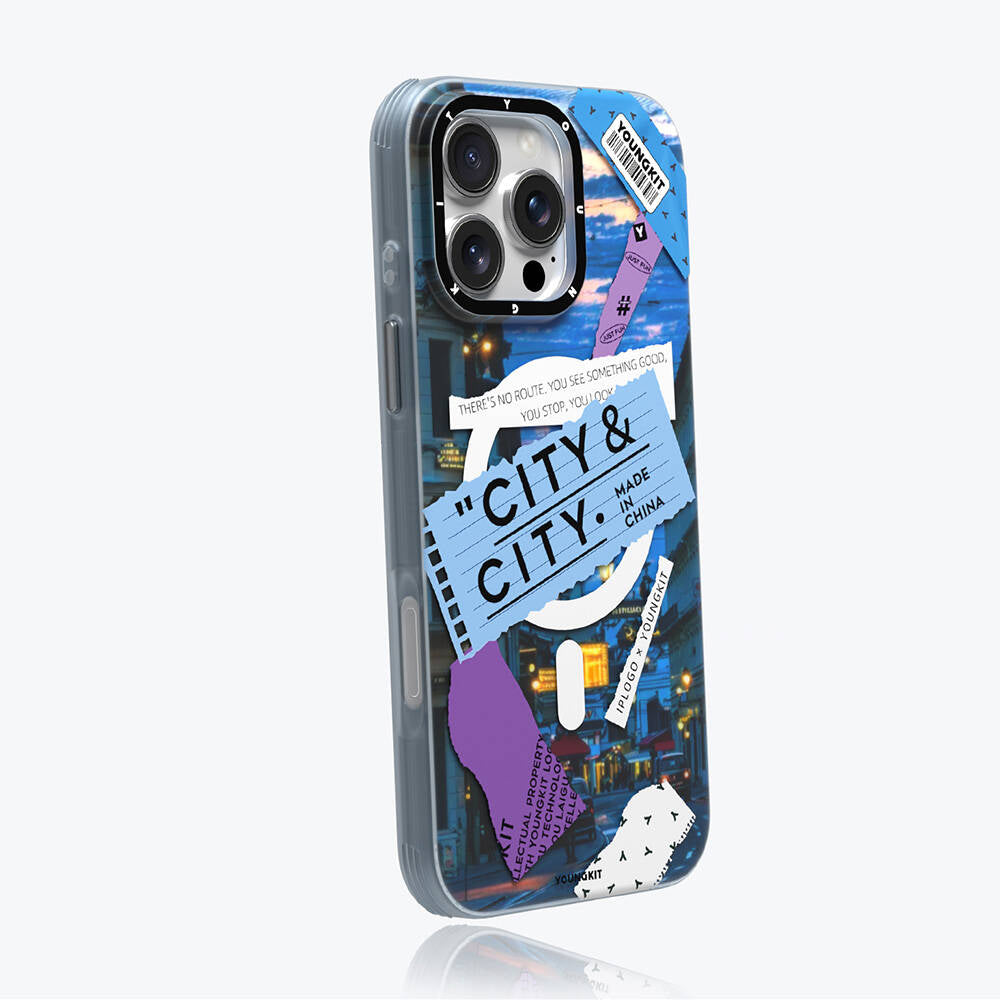 iPhone 16 Pro Max Kılıf M-safe Şarj Özellikli Youngkit A-City Serisi Kılıf