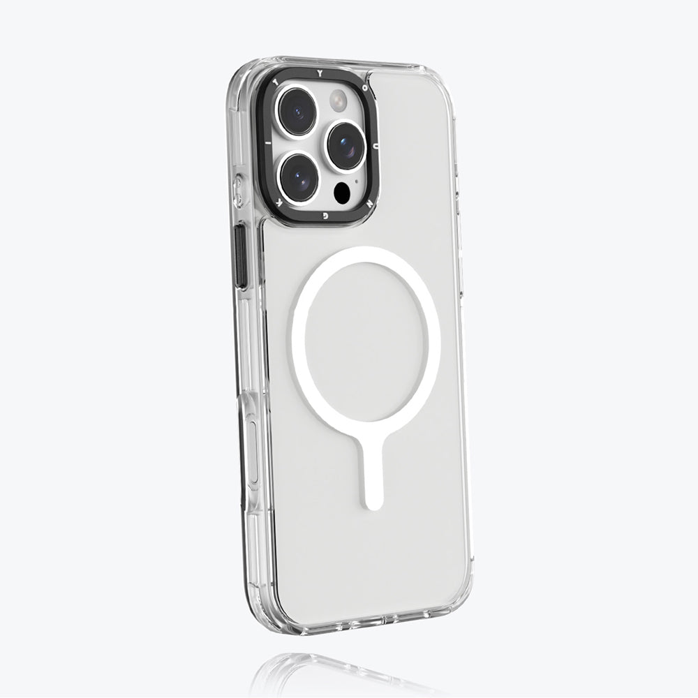 iPhone 16 Pro Max Kılıf M-safe Şarj Özellikli YoungKit Crystal Color Serisi Kılıf