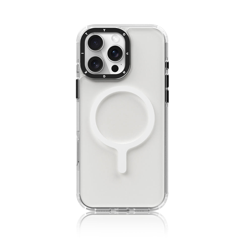 iPhone 16 Pro Max Kılıf M-safe Şarj Özellikli YoungKit Crystal Color Serisi Kılıf