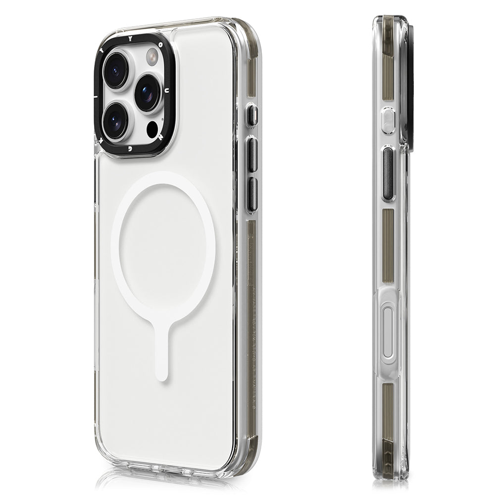 iPhone 16 Pro Max Kılıf M-safe Şarj Özellikli YoungKit Crystal Color Serisi Kılıf