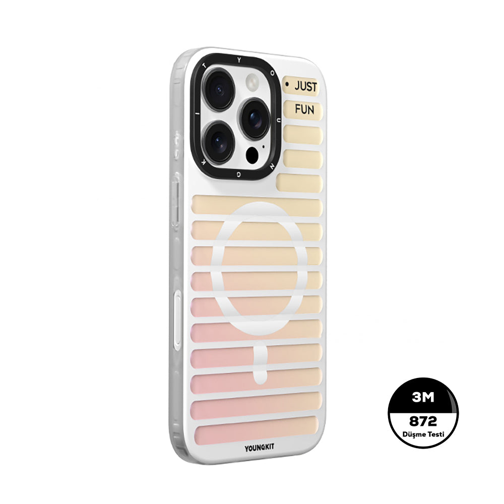 iPhone 16 Pro Max Kılıf M-safe Şarj Özellikli Youngkit Geek Serisi Kılıf
