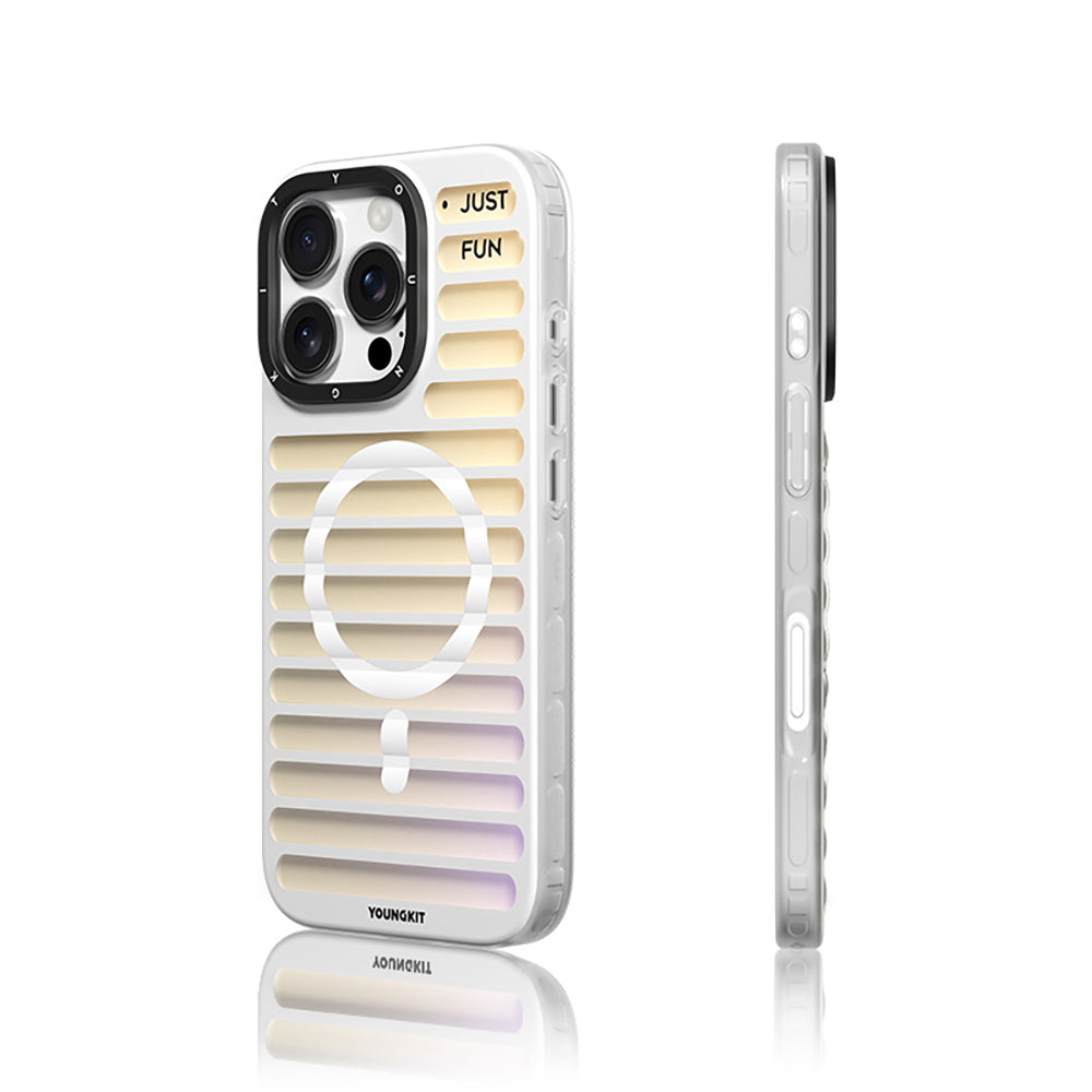 iPhone 16 Pro Max Kılıf M-safe Şarj Özellikli Youngkit Geek Serisi Kılıf