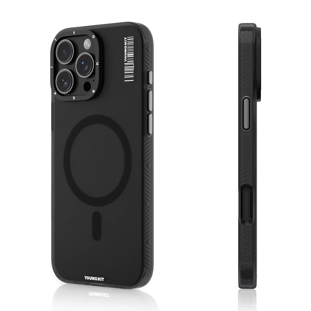 iPhone 16 Pro Max Kılıf M-safe Şarj Özellikli Youngkit Hidden Sand Serisi Kılıf