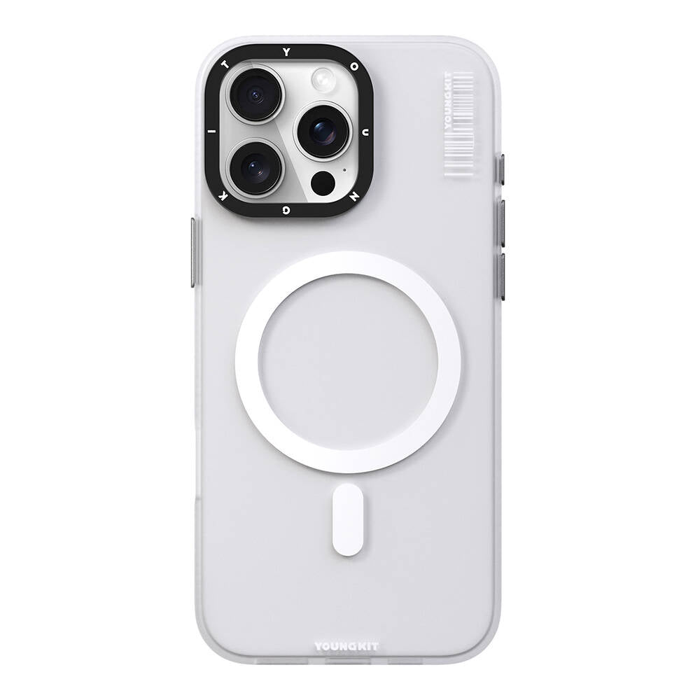 iPhone 16 Pro Max Kılıf M-safe Şarj Özellikli Youngkit Hidden Sand Serisi Kılıf