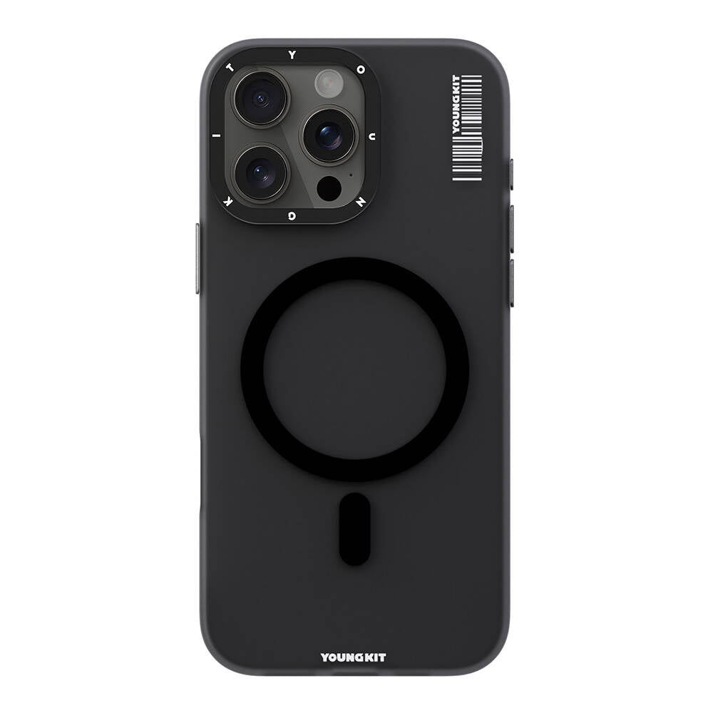 iPhone 16 Pro Max Kılıf M-safe Şarj Özellikli Youngkit Hidden Sand Serisi Kılıf