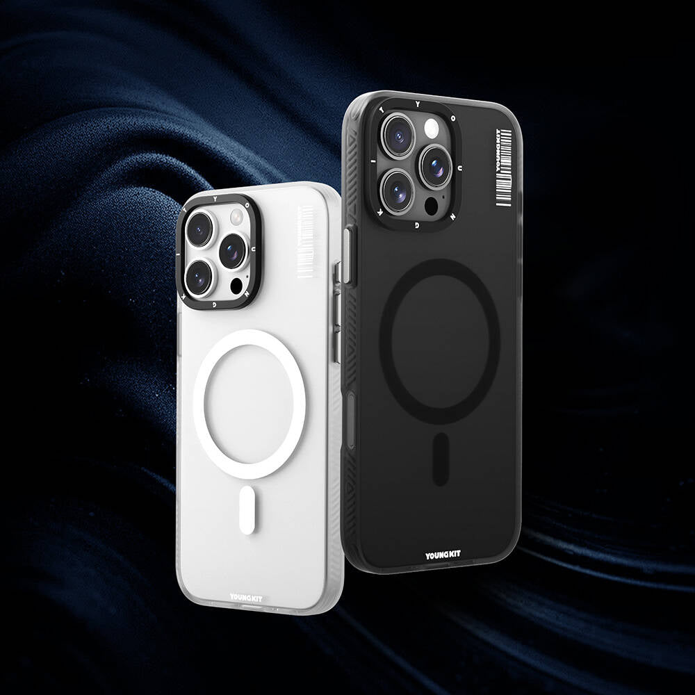 iPhone 16 Pro Max Kılıf M-safe Şarj Özellikli Youngkit Hidden Sand Serisi Kılıf