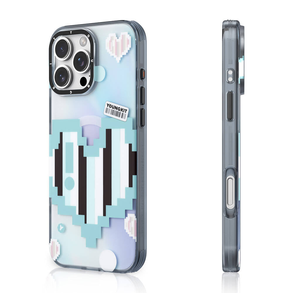 iPhone 16 Pro Max Kılıf M-safe Şarj Özellikli Youngkit Love Serisi Kılıf