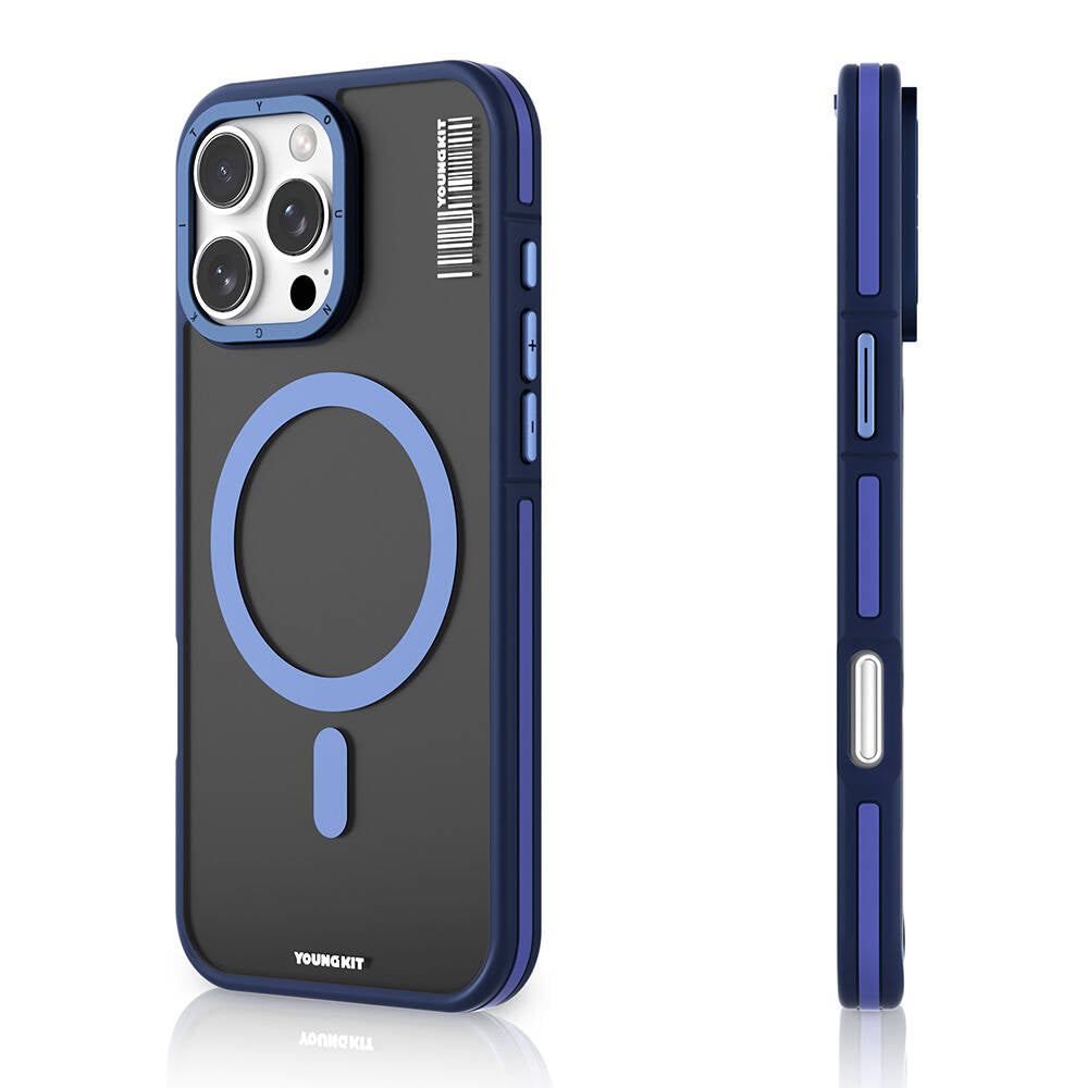 iPhone 16 Pro Max Kılıf M-safe Şarj Özellikli Youngkit Rock Sand Serisi Kılıf