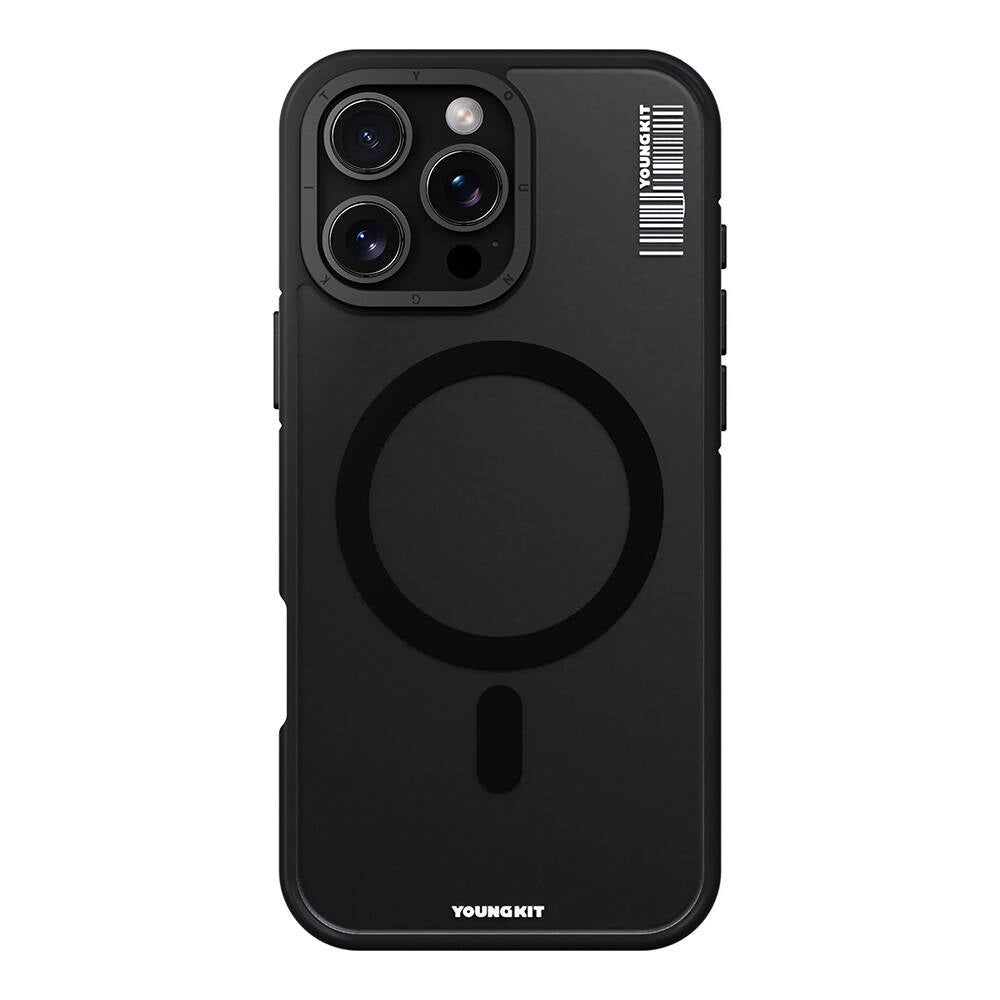 iPhone 16 Pro Max Kılıf M-safe Şarj Özellikli Youngkit Rock Sand Serisi Kılıf