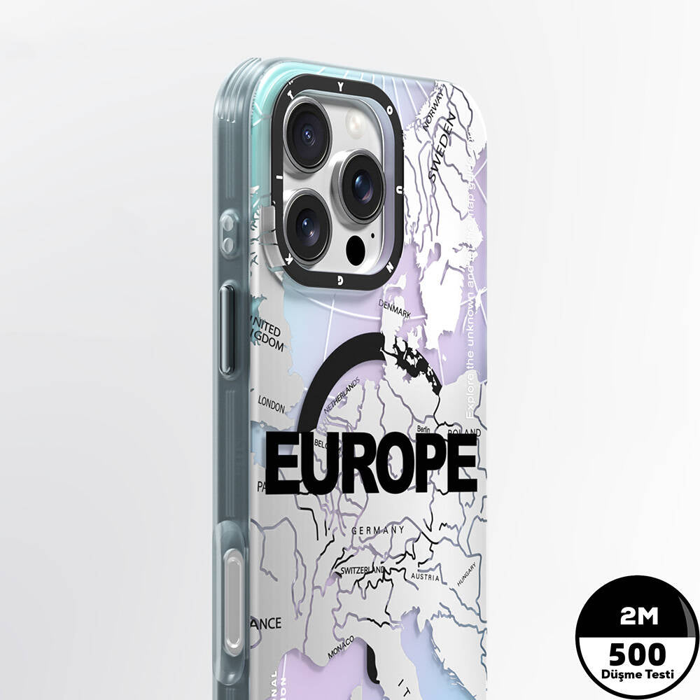 iPhone 16 Pro Max Kılıf M-safe Şarj Özellikli Youngkit Universal Serisi Kılıf