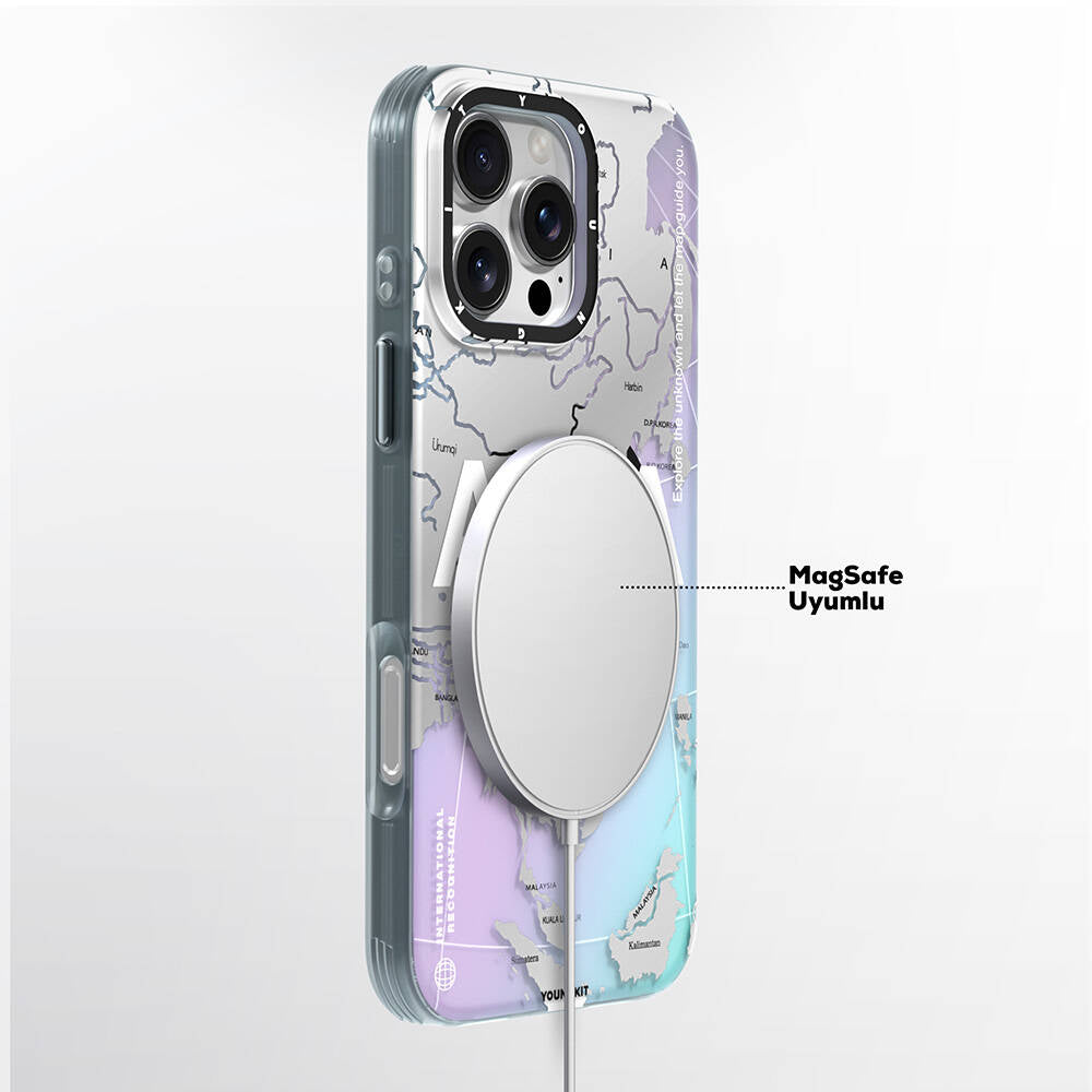 iPhone 16 Pro Max Kılıf M-safe Şarj Özellikli Youngkit Universal Serisi Kılıf