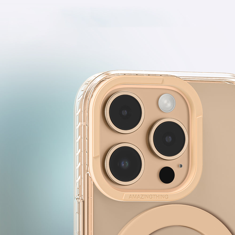 iPhone 16 Pro Max Kılıf M-safe Şarj Özellikli Yüzük Standlı Amazingthing Titan Pro Serisi Kılıf