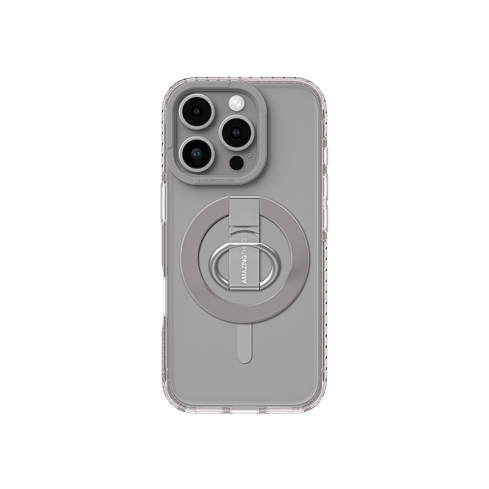 iPhone 16 Pro Max Kılıf M-safe Şarj Özellikli Yüzük Standlı Amazingthing Titan Pro Serisi Kılıf